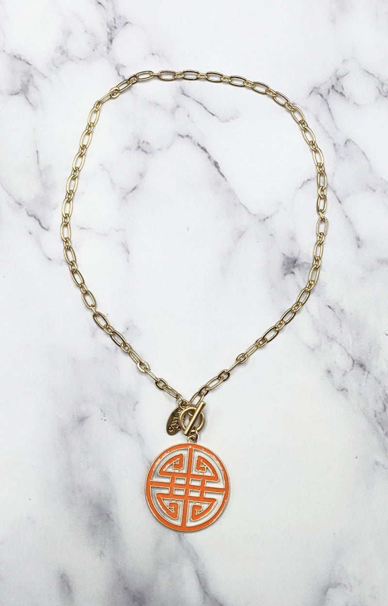 Load image into Gallery viewer, Stuck With You Necklace - Tangerine