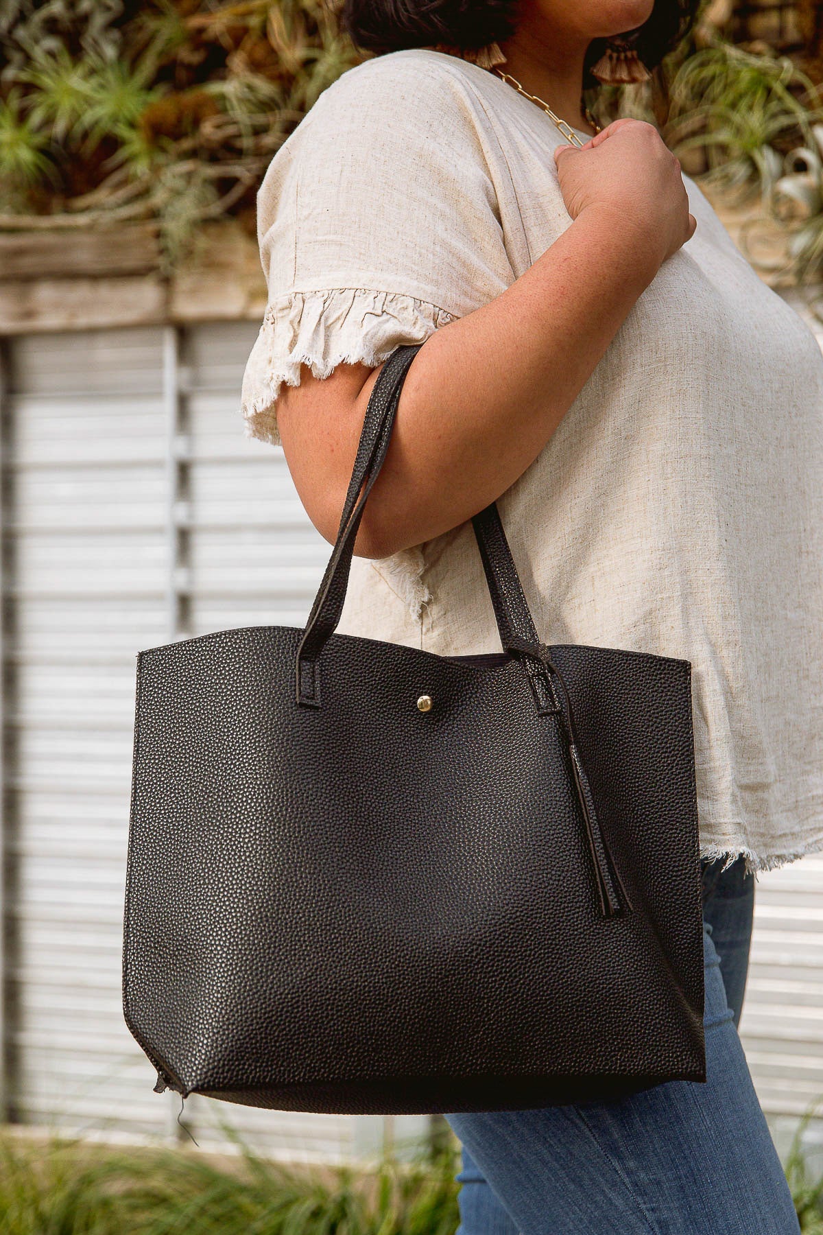 Load image into Gallery viewer, Valerie Faux Leather Tote Bag