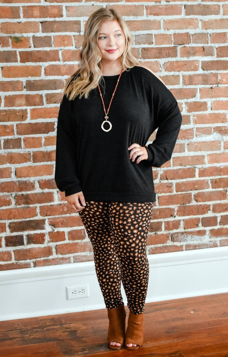 Just Roll With It Leopard Print Leggings
