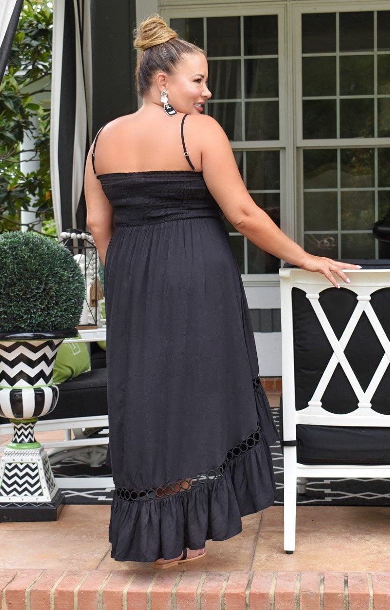 Load image into Gallery viewer, In A Bliss Maxi Dress - Black