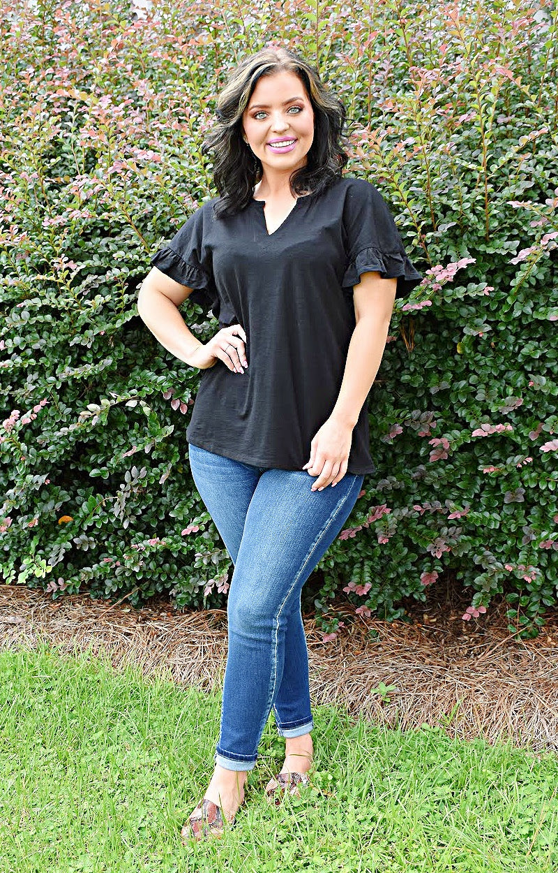 Forever A Classic Top - Black