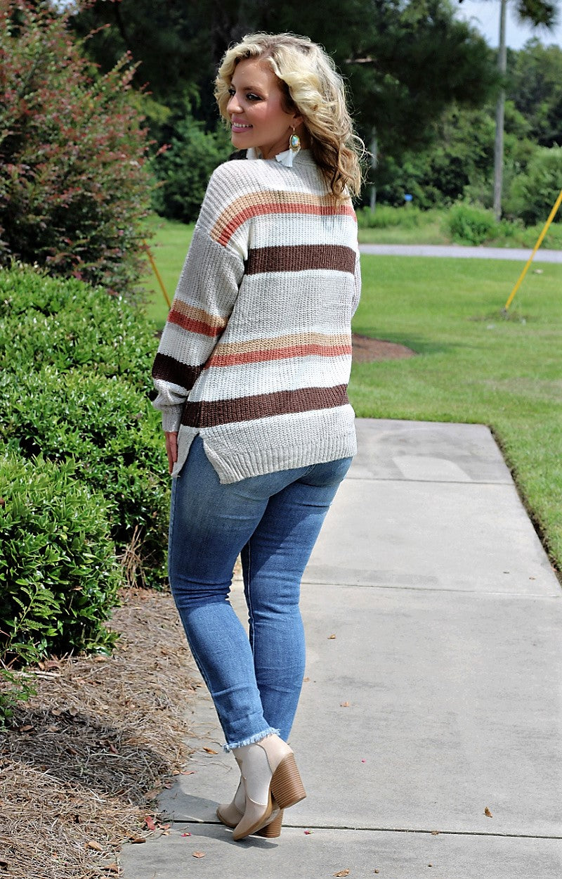 Load image into Gallery viewer, Working Miracles Striped Cardigan - Multi