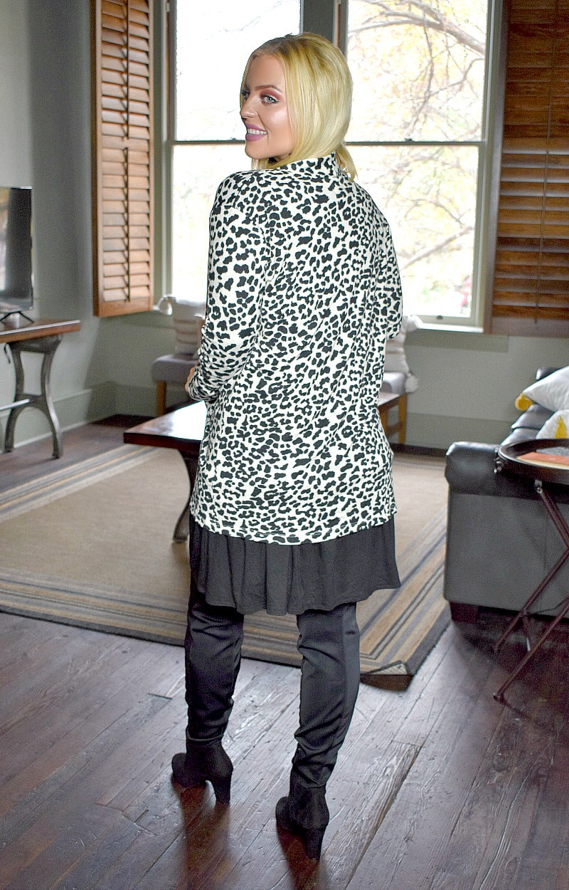 Load image into Gallery viewer, Just One Love Leopard Print Cardigan