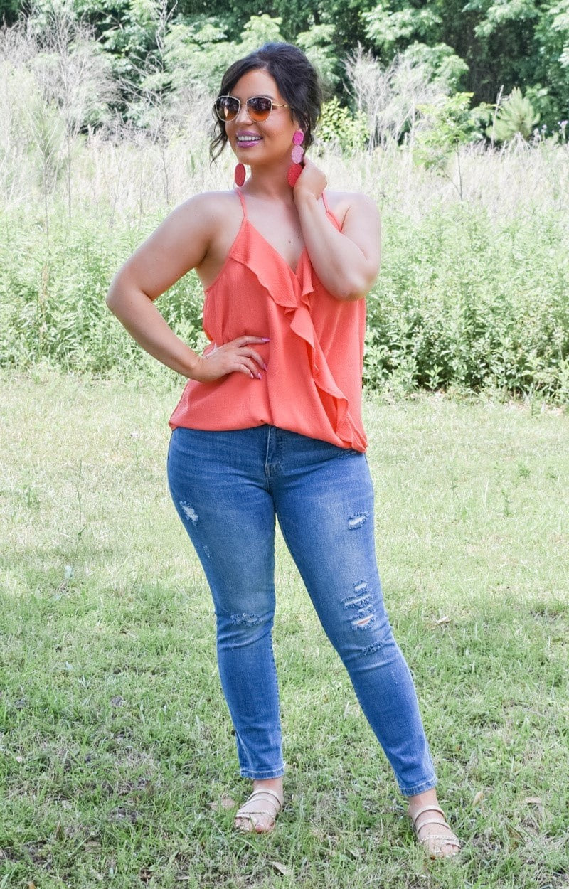 Your Favorite Hello Top - Coral
