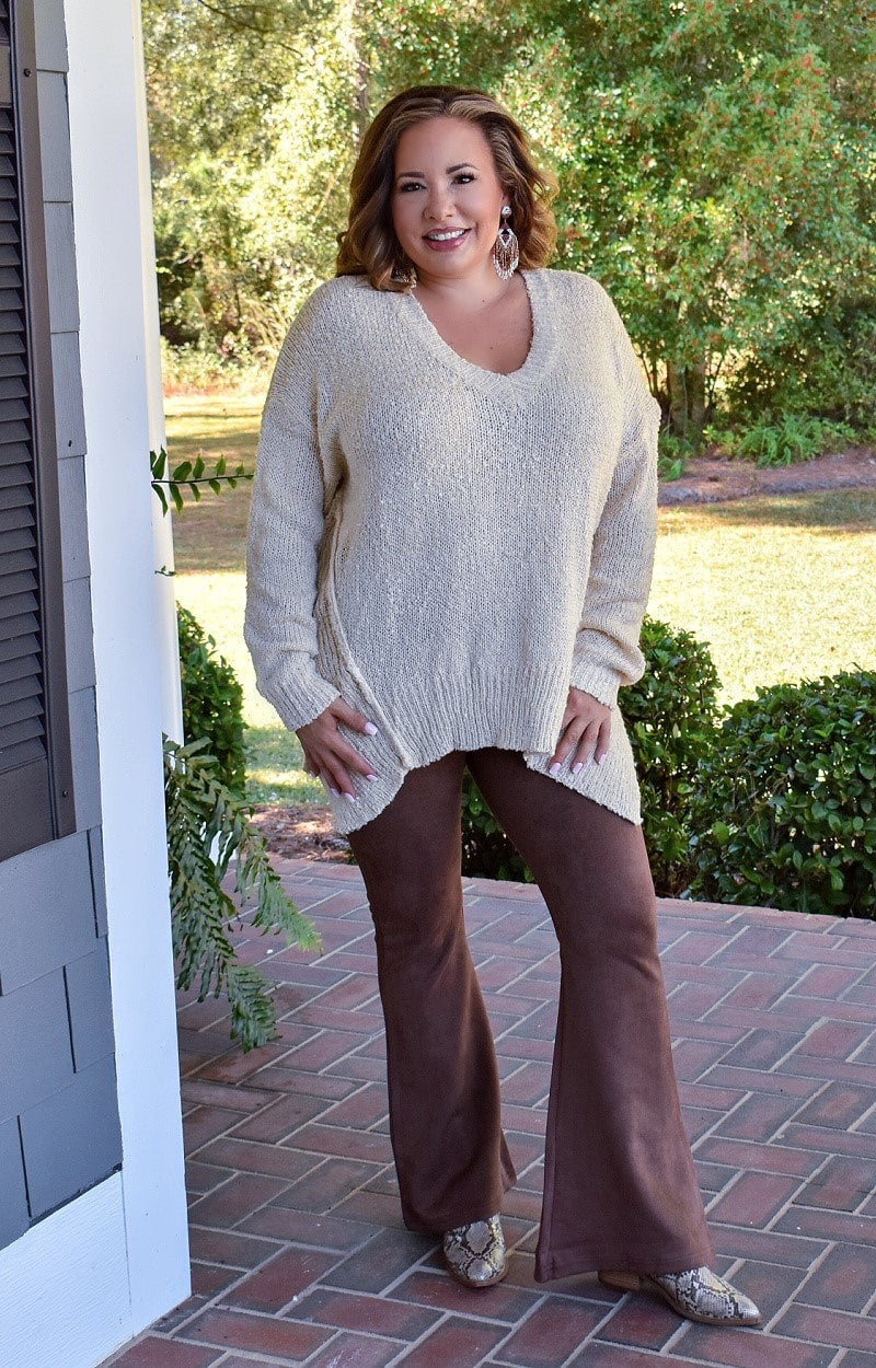Load image into Gallery viewer, Worth My Time Oversized Sweater - Cream