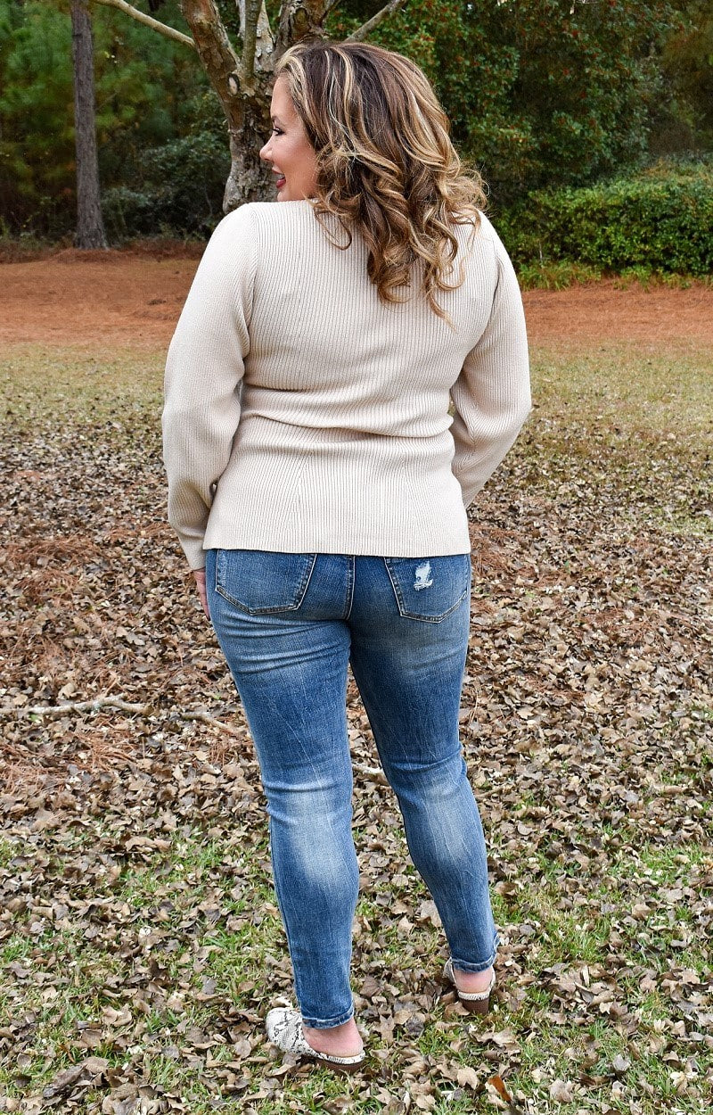 Load image into Gallery viewer, For The Record Sweater - Taupe