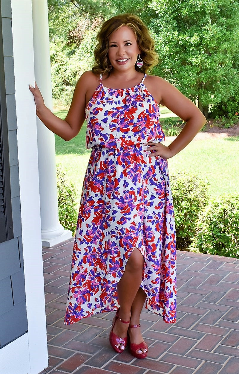 Looking For Peace Floral Maxi Dress - Multi