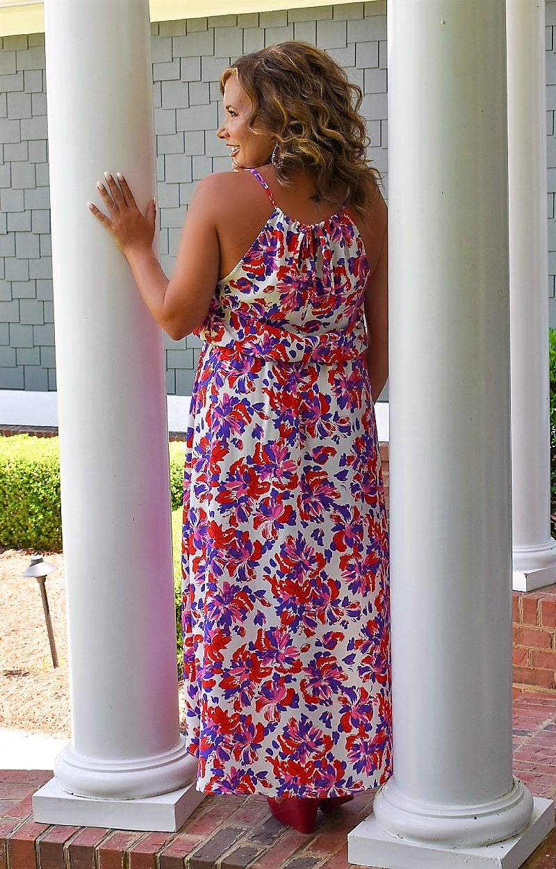 Load image into Gallery viewer, Looking For Peace Floral Maxi Dress - Multi