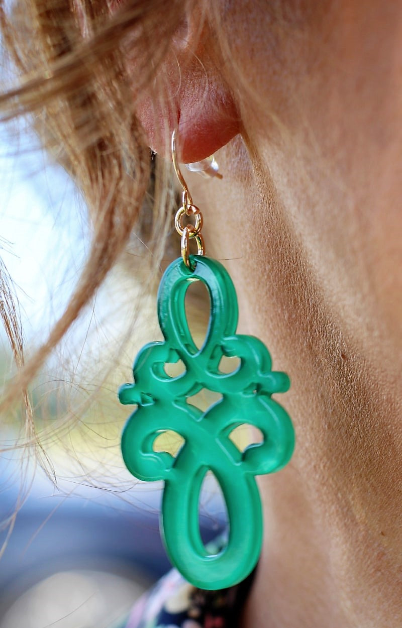 Load image into Gallery viewer, Loved By You Earrings - Green