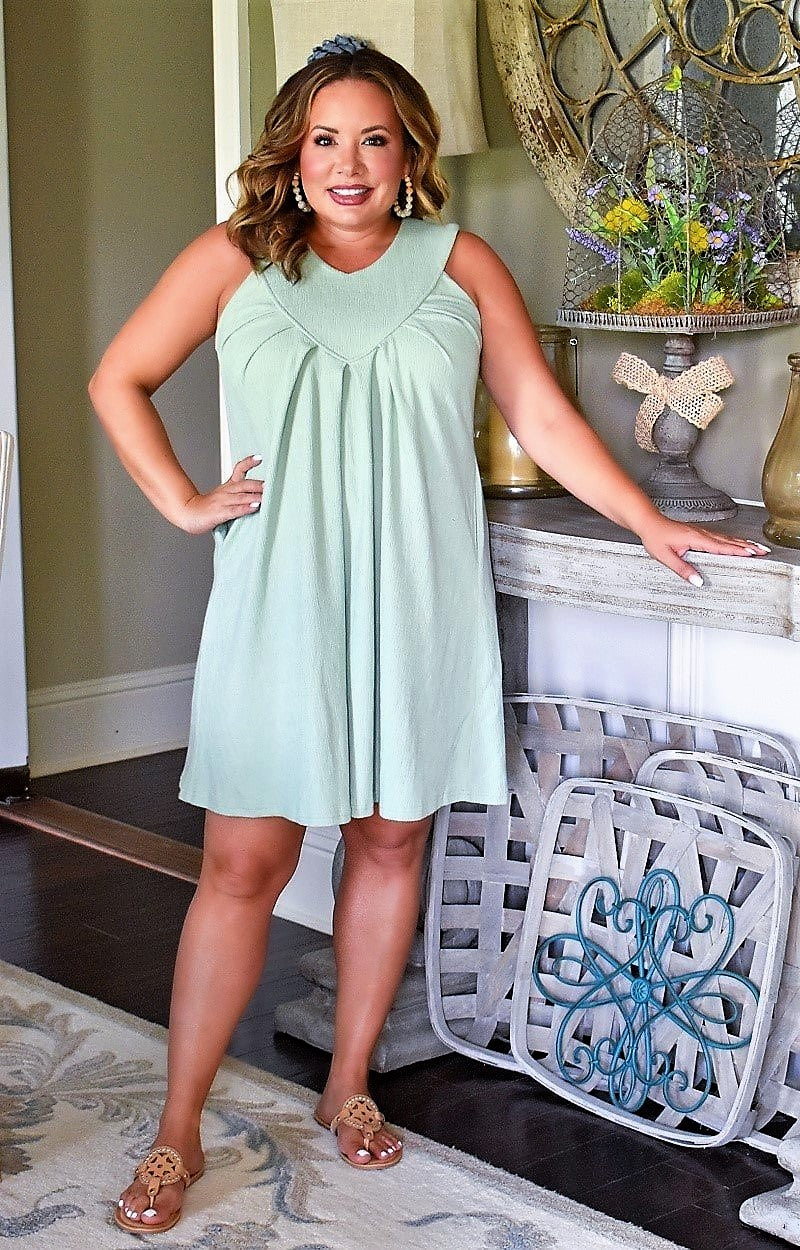 Load image into Gallery viewer, Charm The Room Dress - Mint