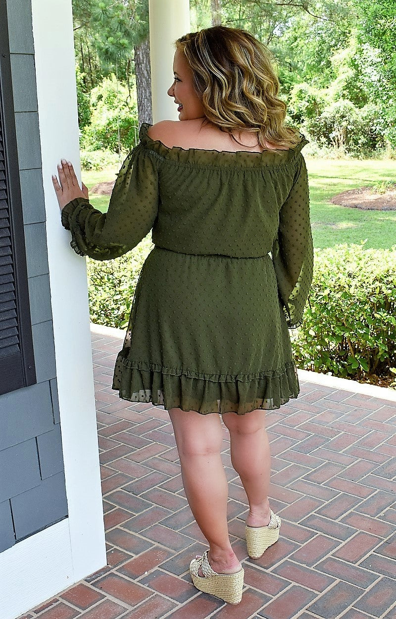 Totally Worth It Dress - Olive