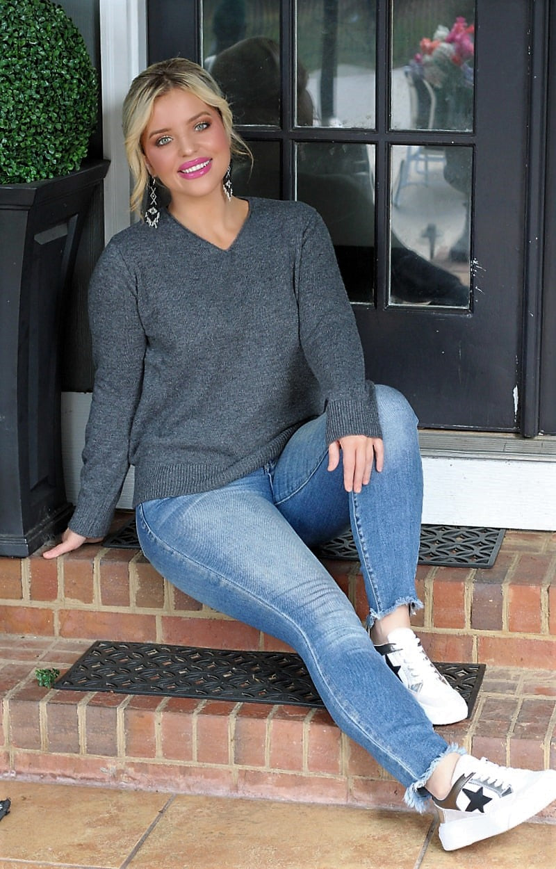 Easy Going Sweater - Charcoal