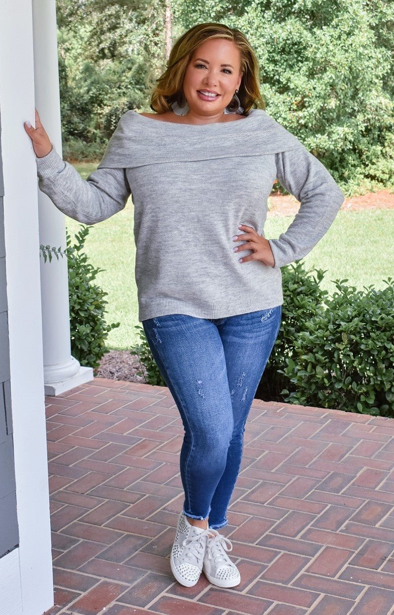 Load image into Gallery viewer, Simply Said Sweater - Heather Gray