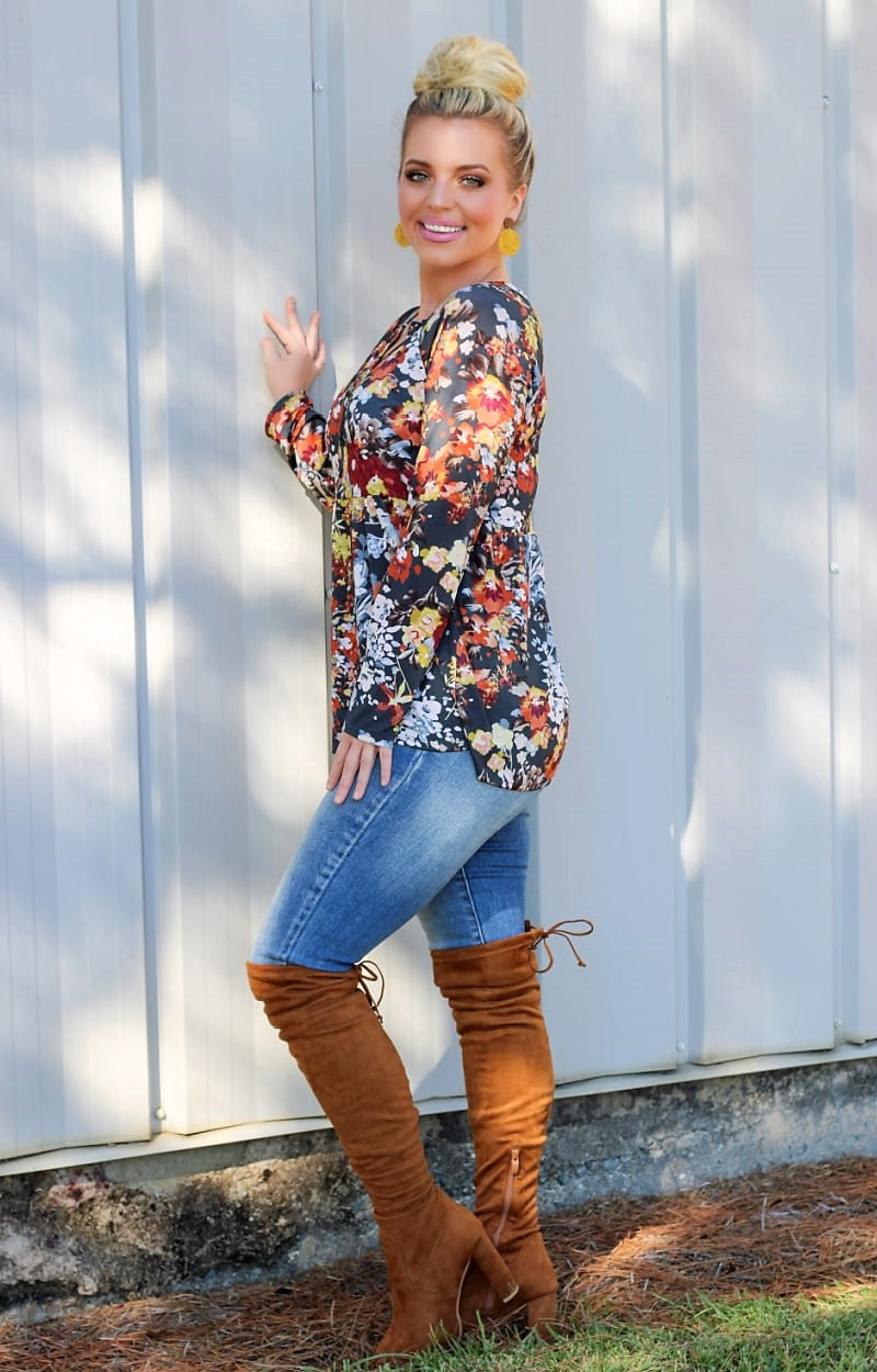 Doing It All Floral Top - Multi