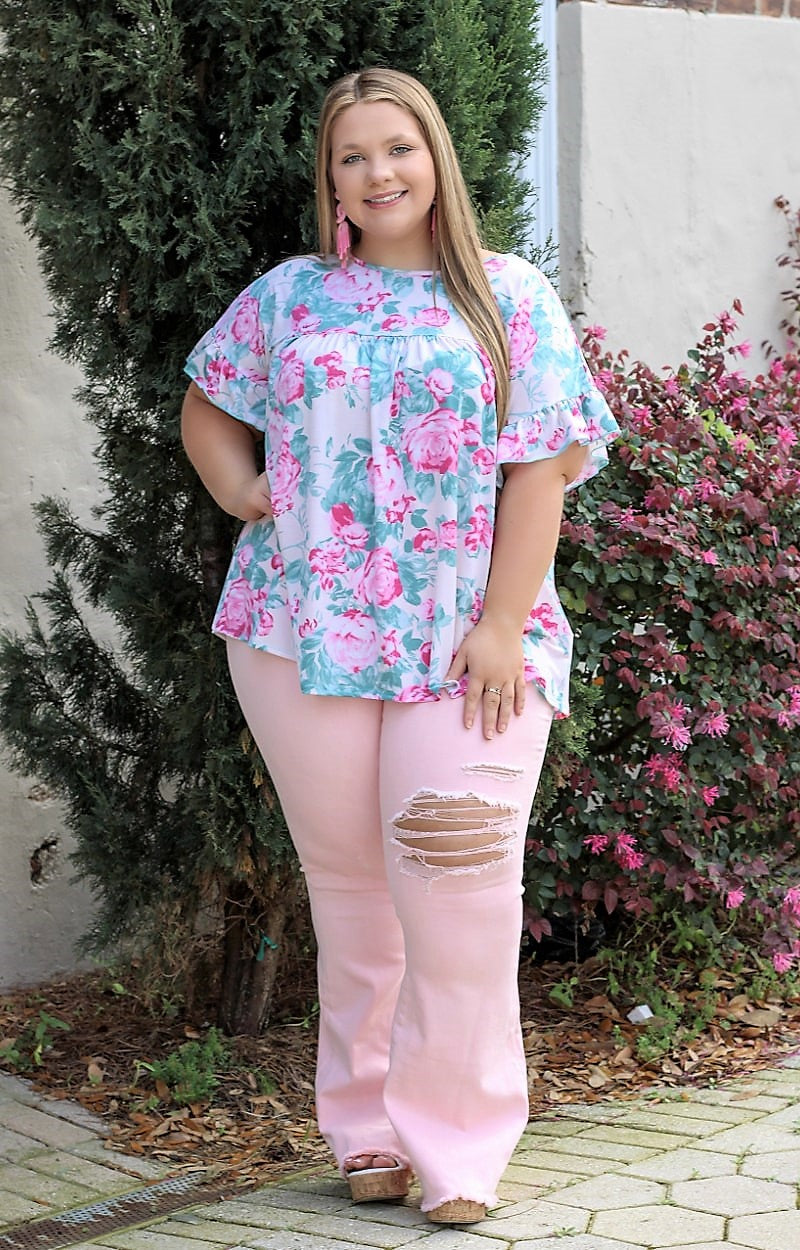 Load image into Gallery viewer, Sweet As Candy Floral Top - Pink