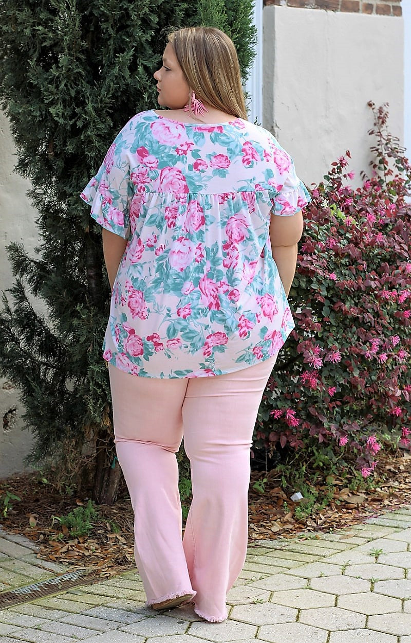 Sweet As Candy Floral Top - Pink