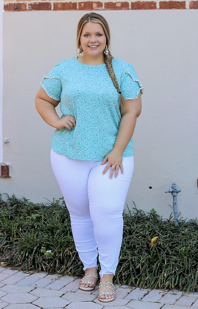 Finding Myself Floral Top - Blue