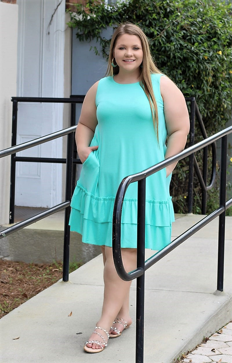 Goodbye For Now Dress - Mint