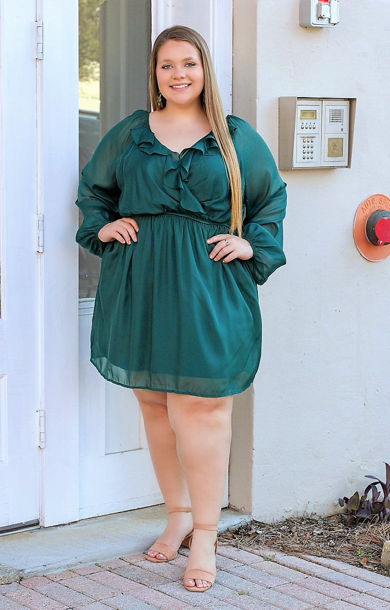 Load image into Gallery viewer, Front And Center Dress - Green