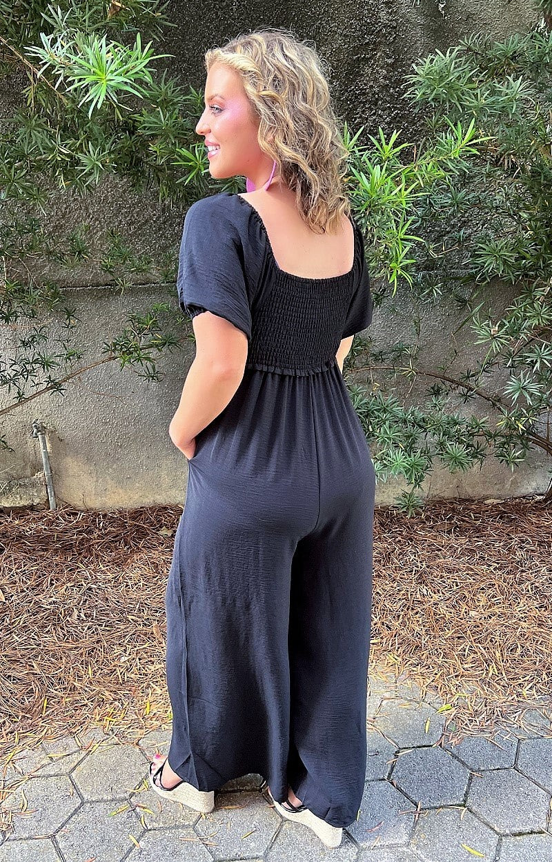 Load image into Gallery viewer, Feels Like Fun Jumpsuit - Black