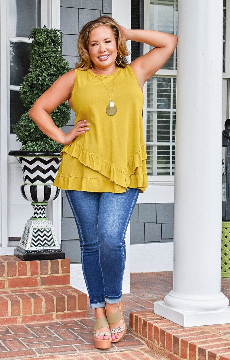 Forever Flattering Top - Chartreuse