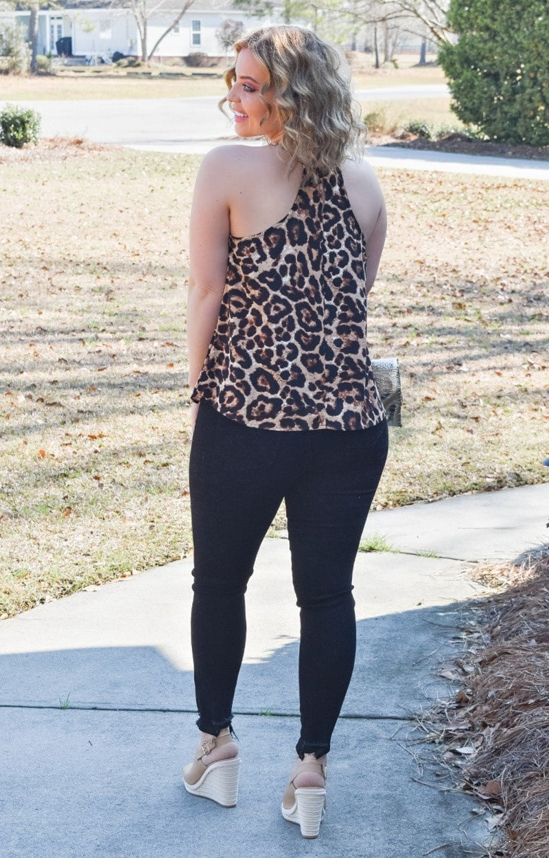 Load image into Gallery viewer, She&#39;s An Animal Leopard Print Top - Black