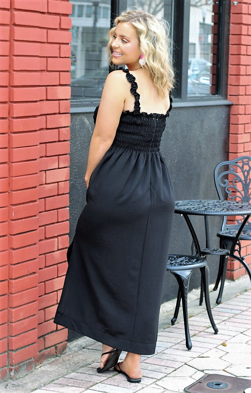 Load image into Gallery viewer, Someday Soon Maxi Dress - Black