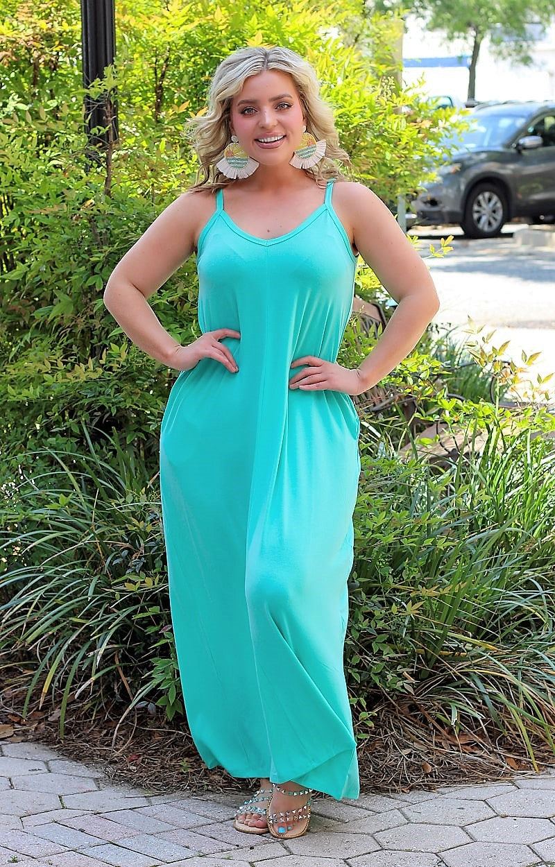 Load image into Gallery viewer, Gentle Touch Maxi Dress - Mint