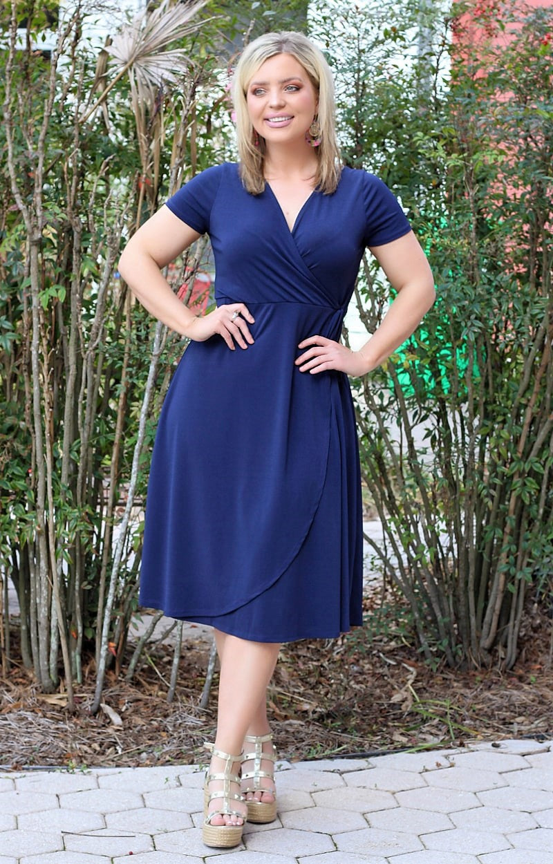 Load image into Gallery viewer, Born To Lead Dress - Navy