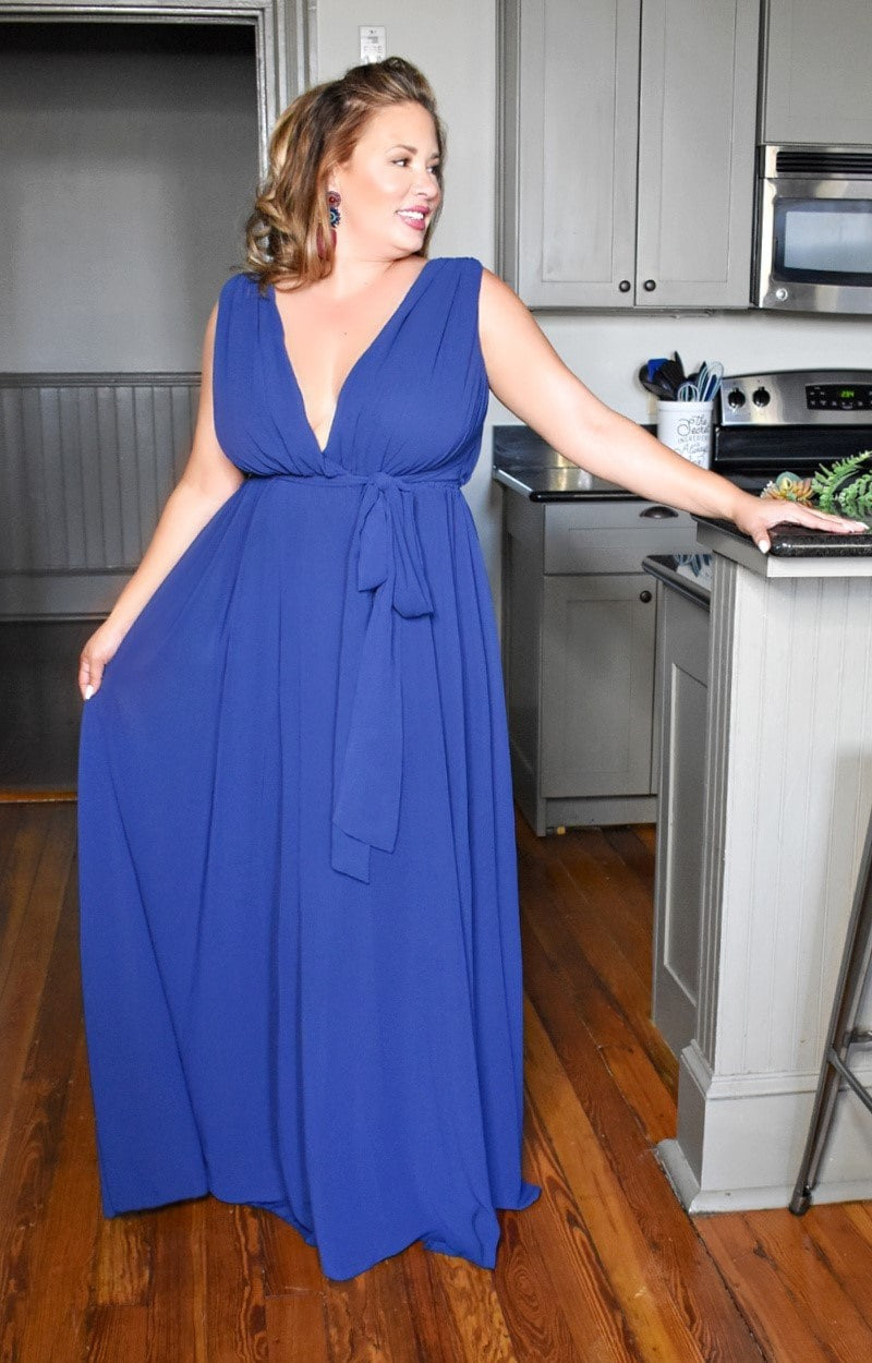 Load image into Gallery viewer, You&#39;re Enough Maxi Dress - Navy