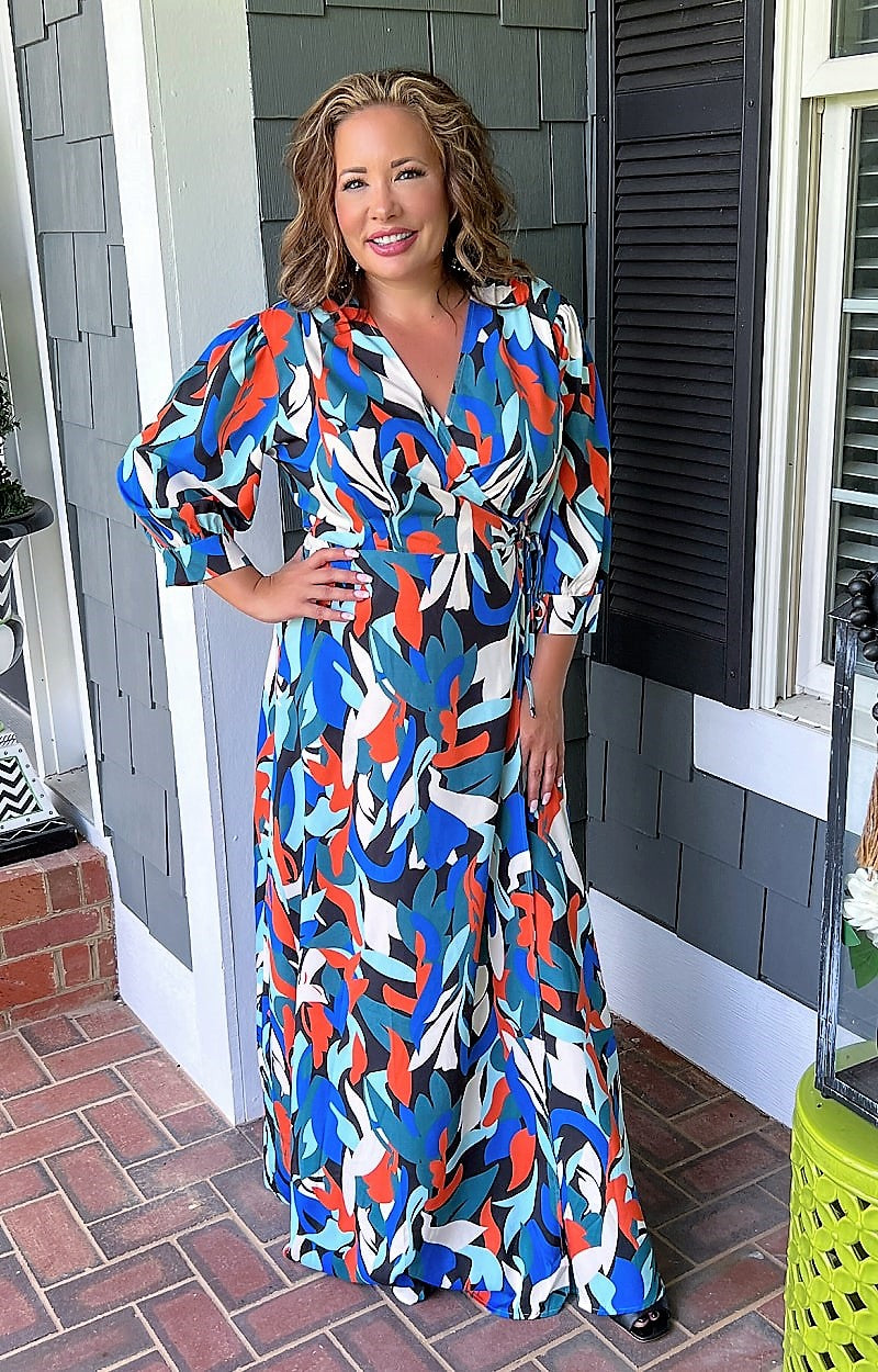 Load image into Gallery viewer, Enjoy The Day Print Maxi Dress - Multi