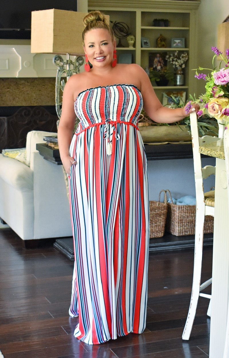 Summer's Coming Striped Maxi Dress