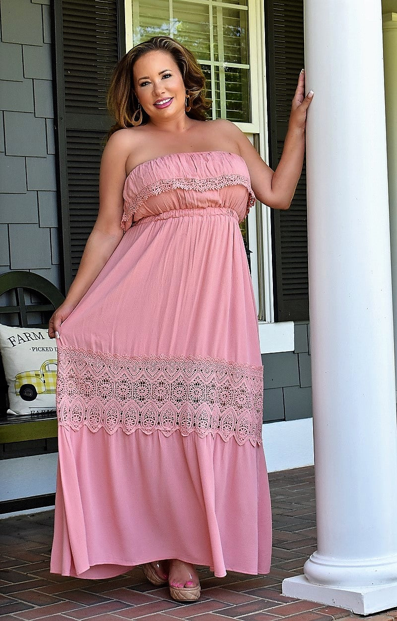 Easy To Love Maxi Dress - Rose