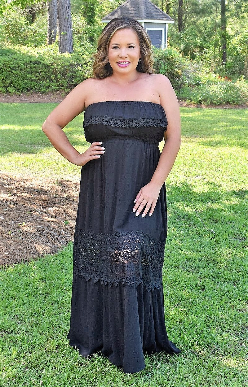 Load image into Gallery viewer, Easy To Love Maxi Dress - Black