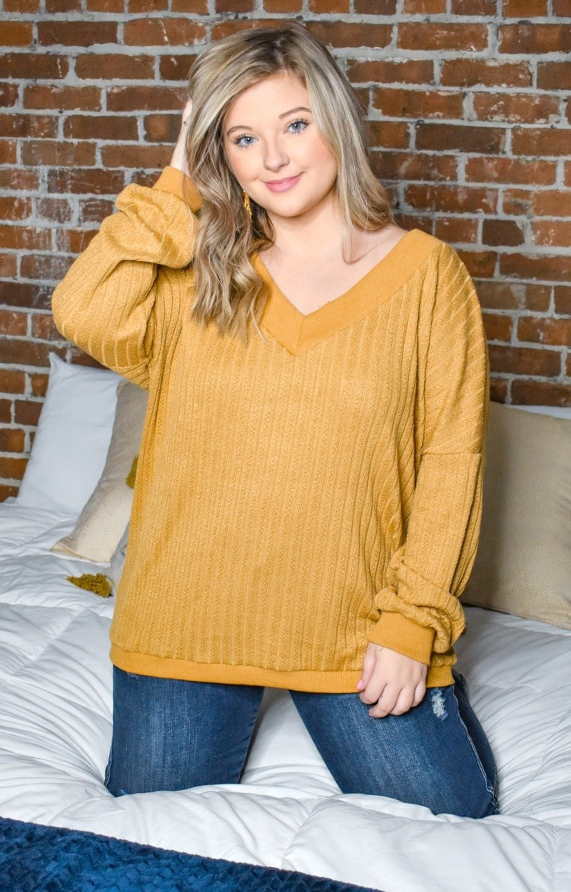 Load image into Gallery viewer, Burn It Up Oversized Sweater - Mustard