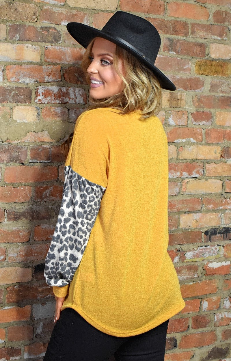 Load image into Gallery viewer, Bundle Of Fun Leopard Print Top - Mustard