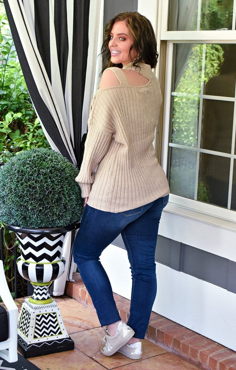 All Strapped In Sweater - Oatmeal