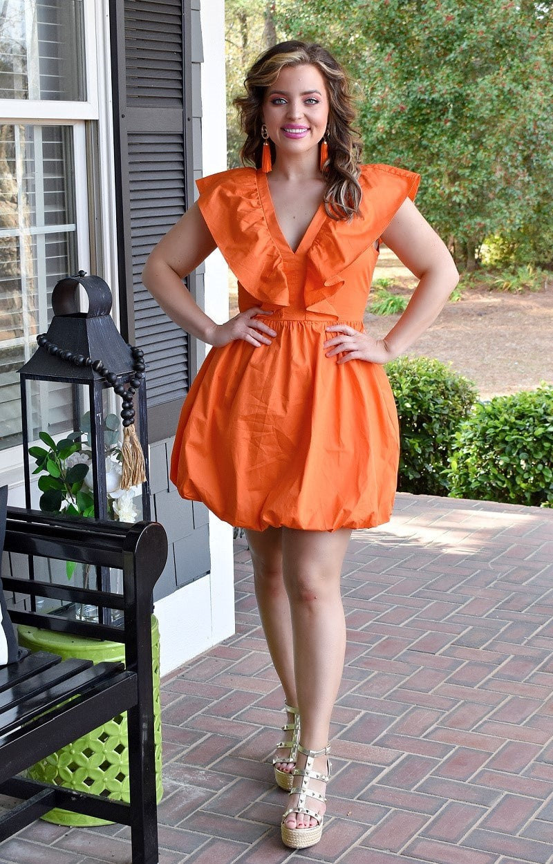 Load image into Gallery viewer, It All Works Out Dress - Orange
