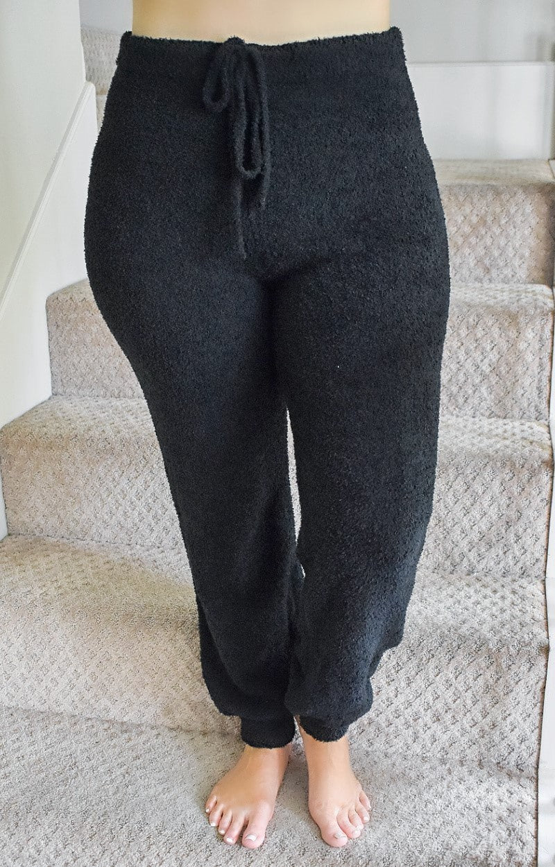 Load image into Gallery viewer, Cozy Up With Me Joggers - Black