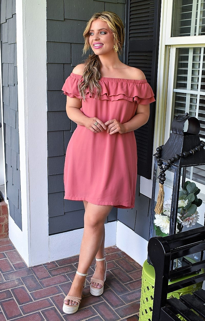 Load image into Gallery viewer, Love Lives Here Dress - Salmon