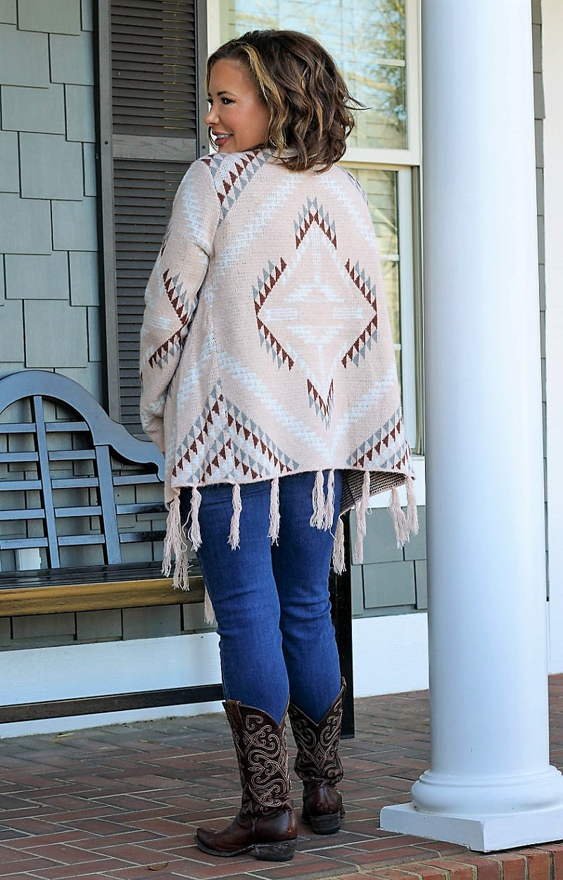 Read About It Print Cardigan