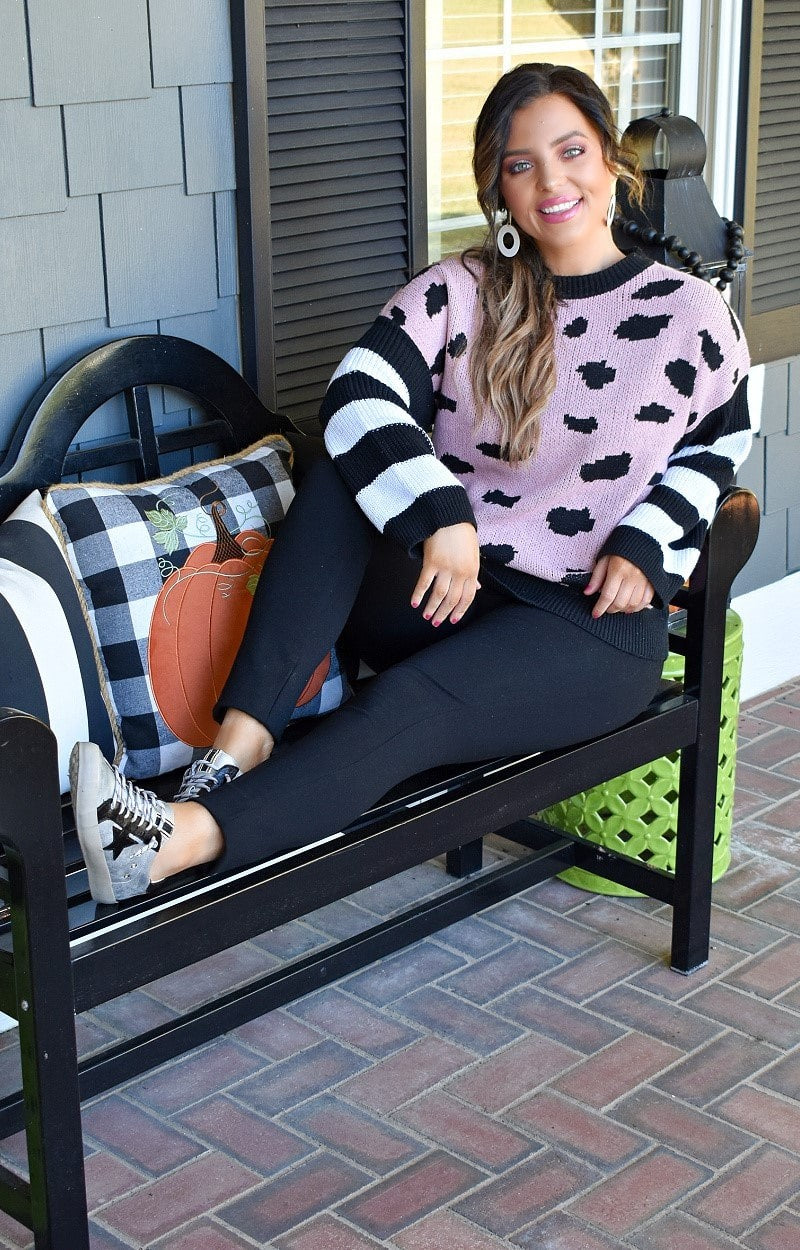 Simply Irresistible Leopard Sweater - Pink