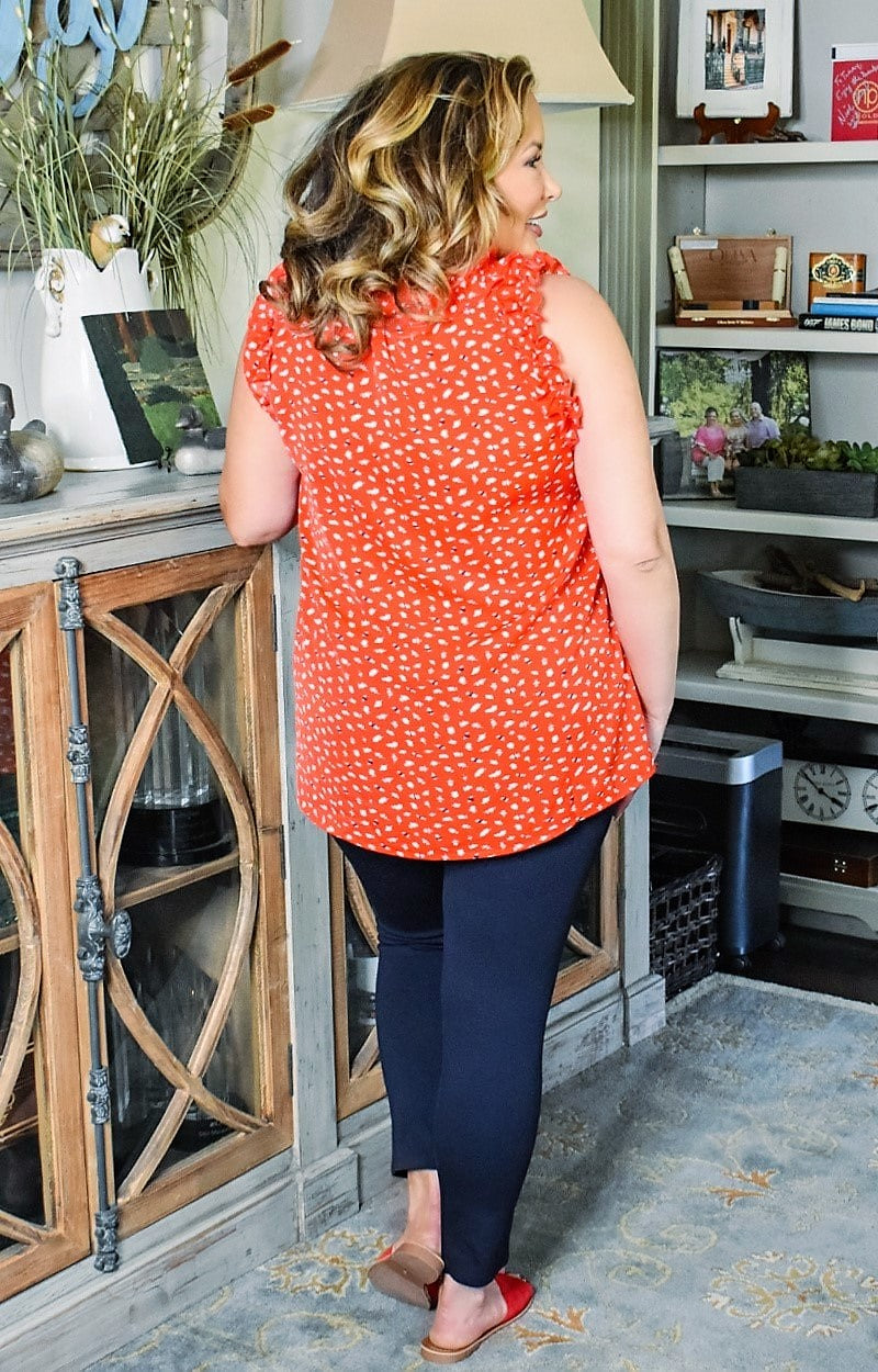 Load image into Gallery viewer, Blissful Romance Print Top - Red