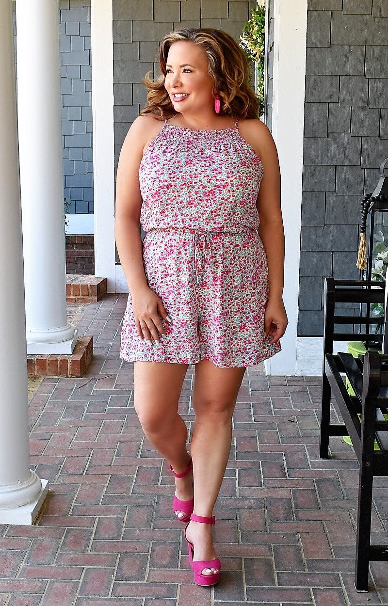 All I Could Ask For Floral Romper - Multi