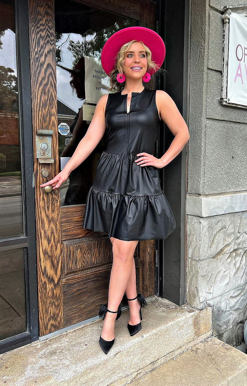 Load image into Gallery viewer, Play It Safe Dress - Black