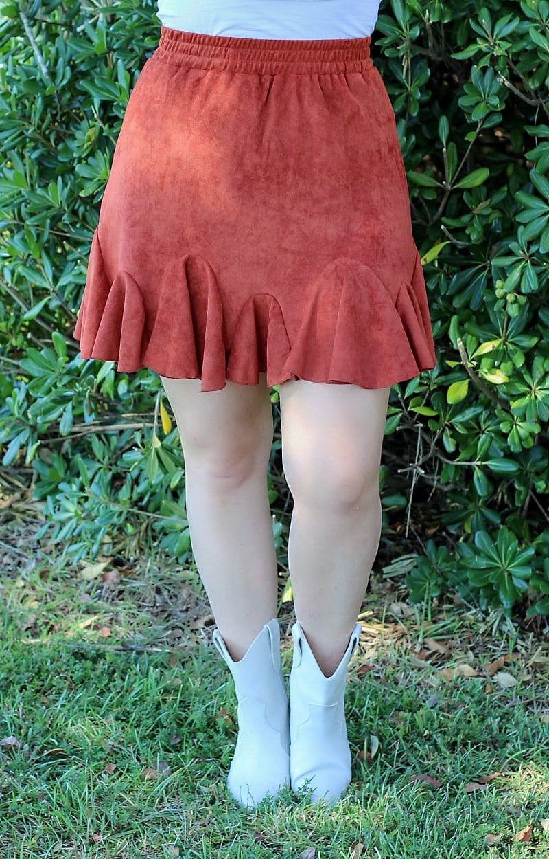 Load image into Gallery viewer, End Of Discussion Skirt - Rust