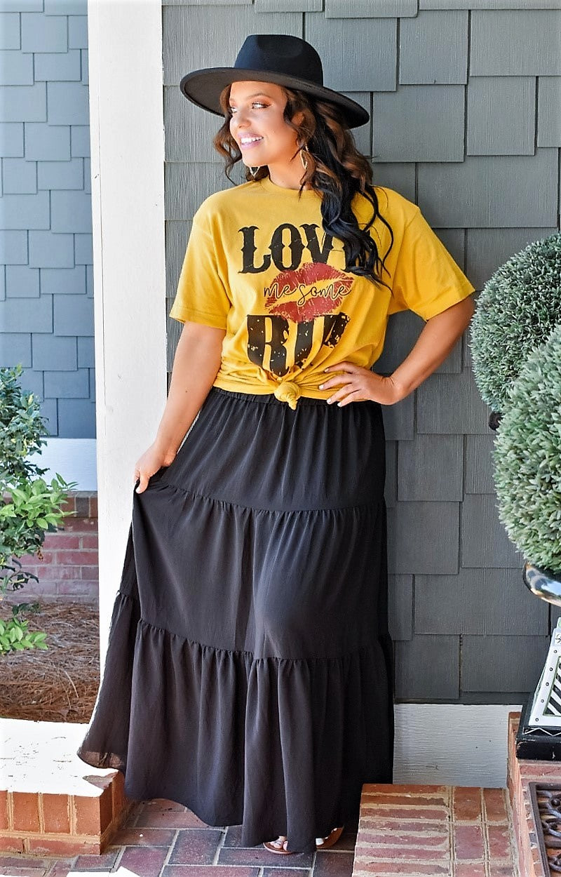 Load image into Gallery viewer, Feeling Free Maxi Skirt - Black