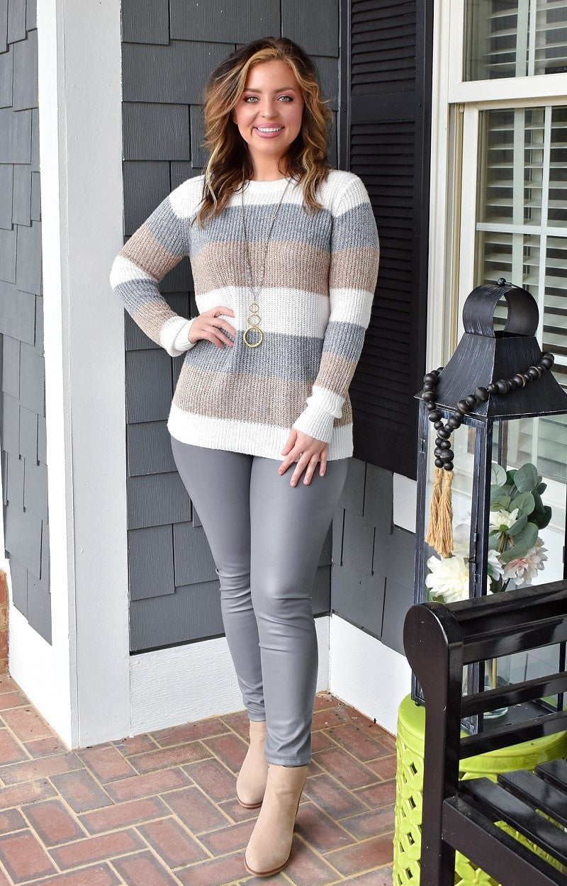 Don't Rush Over Colorblock Sweater