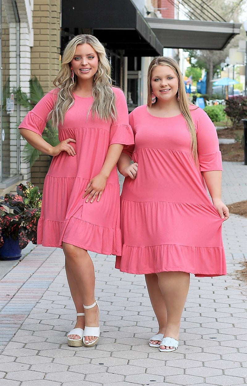 Load image into Gallery viewer, Way Too Darling Dress - Pink