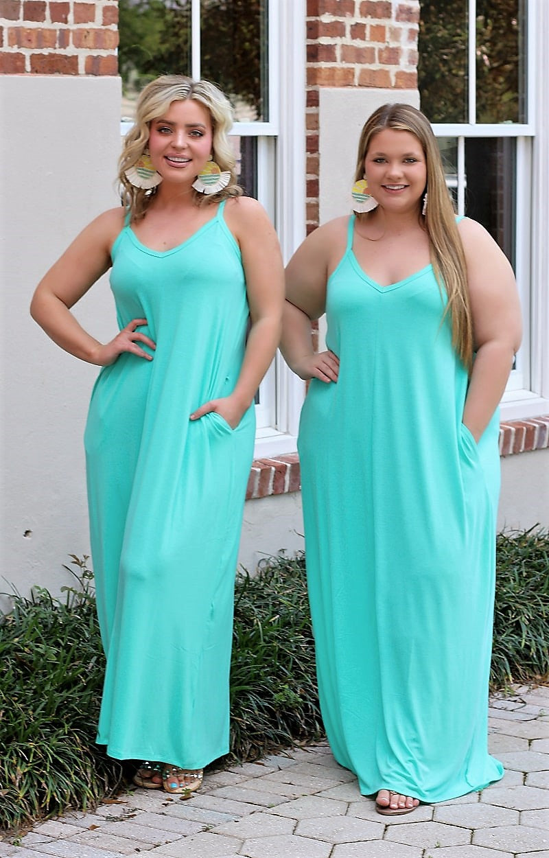 Load image into Gallery viewer, Gentle Touch Maxi Dress - Mint